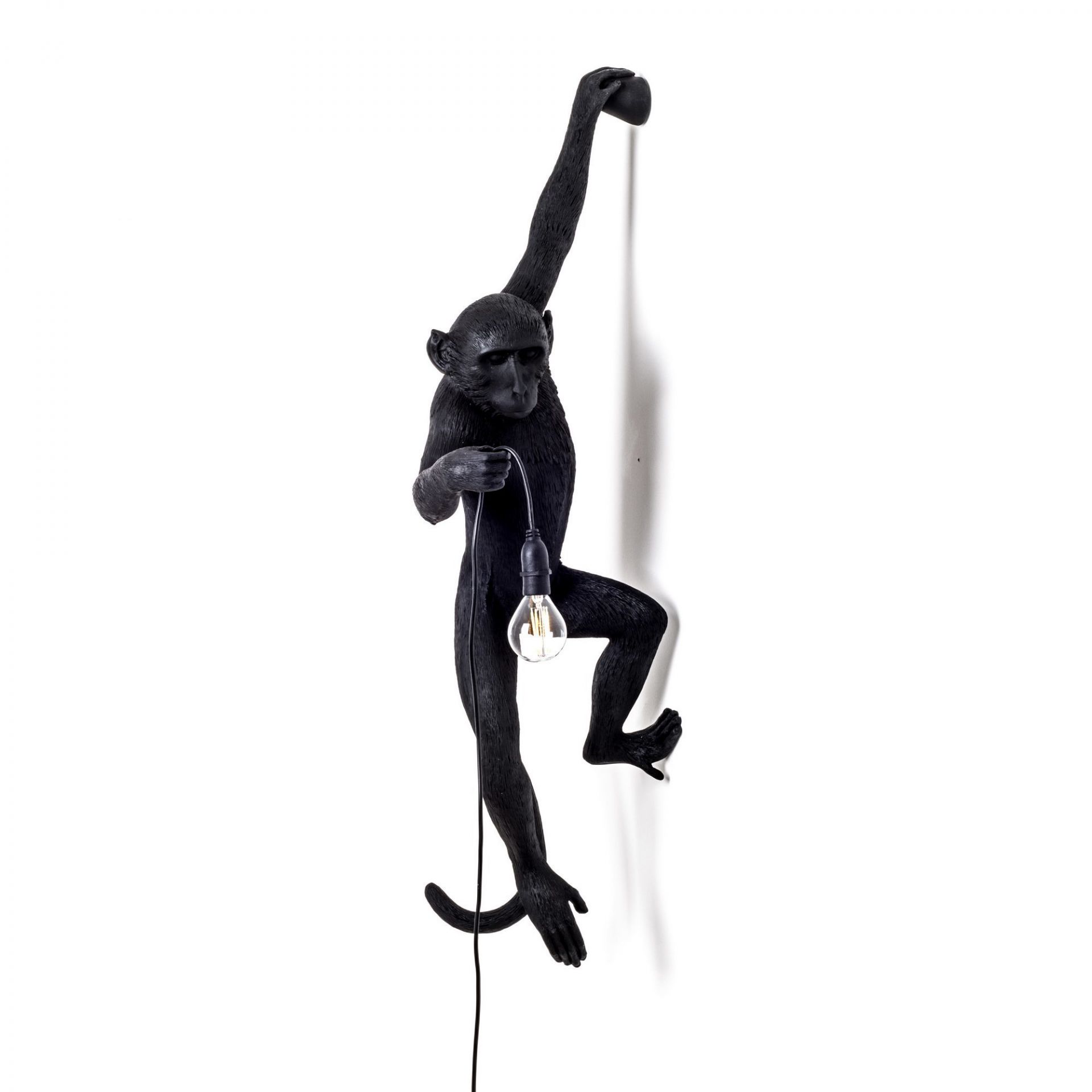 Monkey Lamp Black Wall light Outdoor Seletti